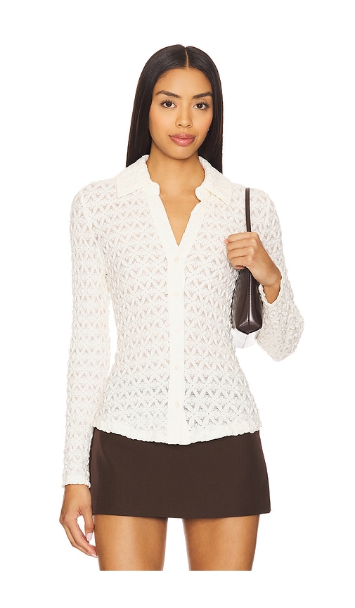 Dreamgirl Lace Top in Neutral. - size XXS (also in L, M, S, XL, XS, XXL)