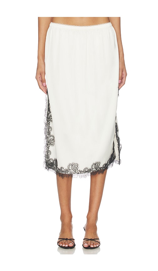 SOLAQUA The Magnolia Skirt in Champagne With Noir Lace | REVOLVE