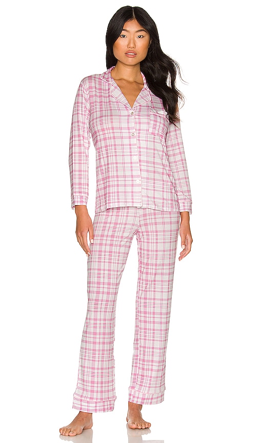 {Stripe & Stare} Pajama Set :: Pink Primrose Plaid