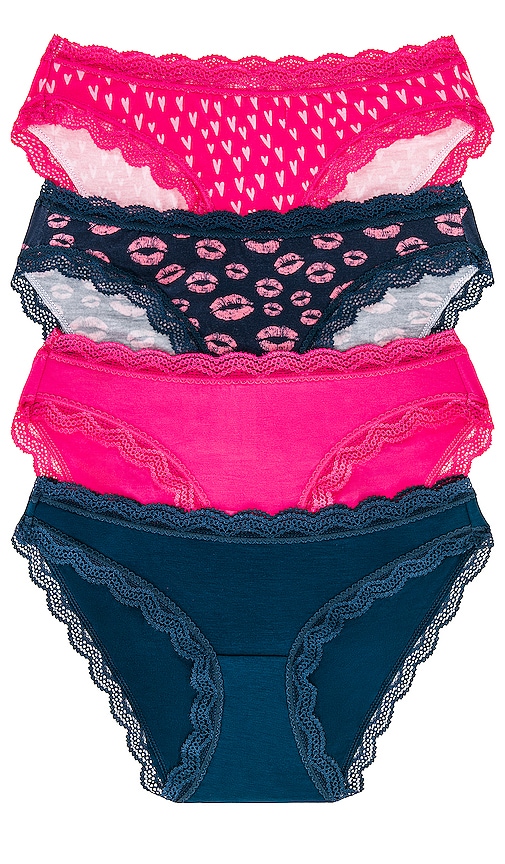 Stripe & Stare Happy Place Animal Print 4 Knicker Box main image 1