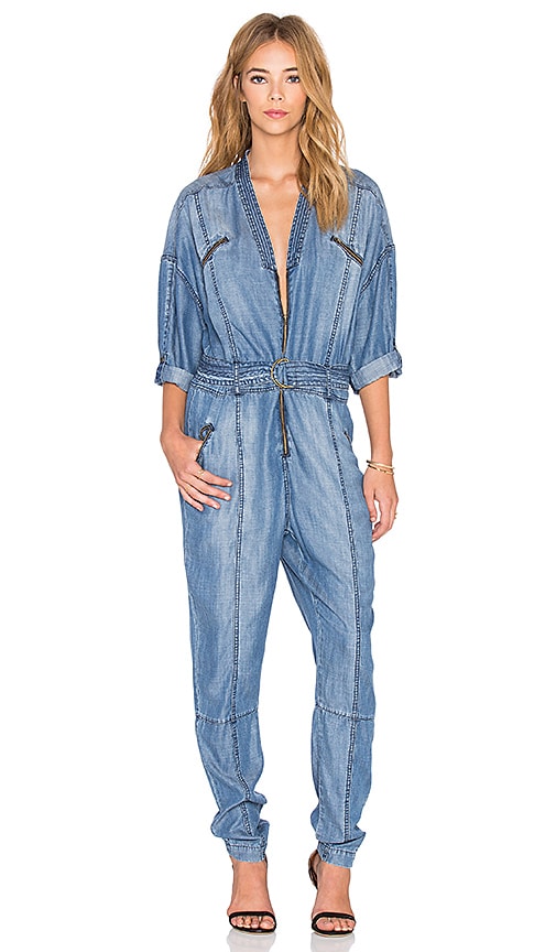 express denim jumpsuit