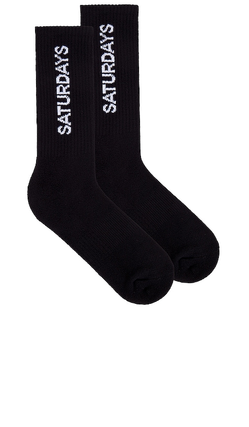 Saturdays Surf Nyc Logo Sock In Black