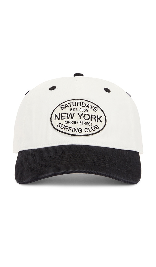 SATURDAYS NYC Rich Surfing Club Snapback Cap in Black