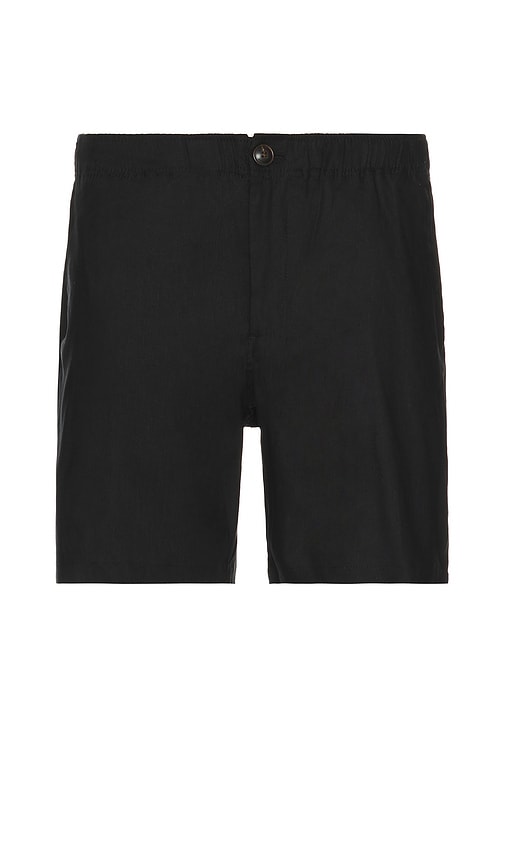 Shop Saturdays Surf Nyc Ambrose Linen Short In Black