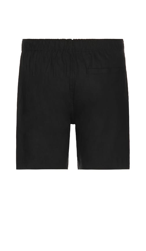 Shop Saturdays Surf Nyc Ambrose Linen Short In Black