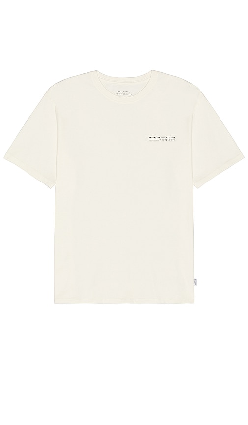 SATURDAYS NYC Fundamental Short Sleeve Tee in Ivory