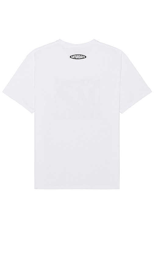 Shop Saturdays Surf Nyc Records Tee In White