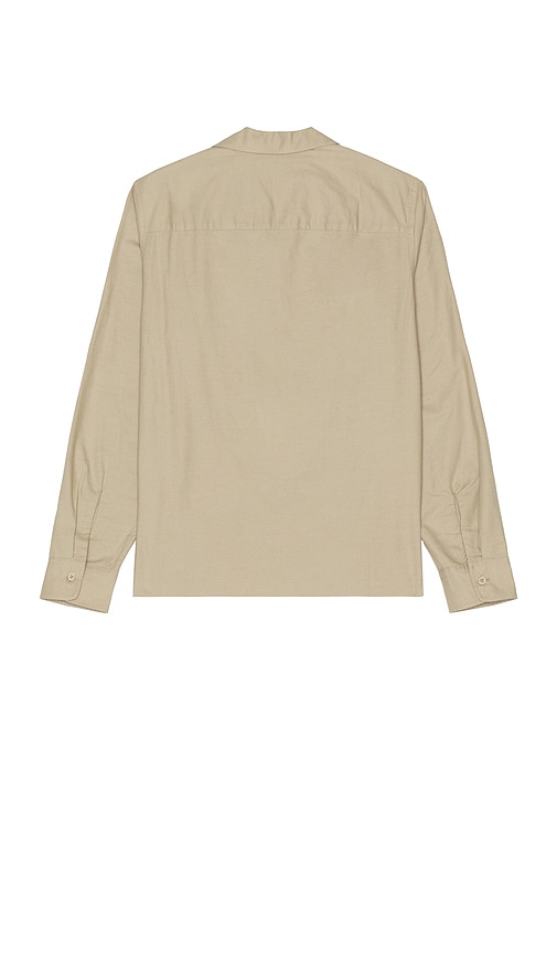 Shop Saturdays Surf Nyc Marco Wool Shirt In Beige