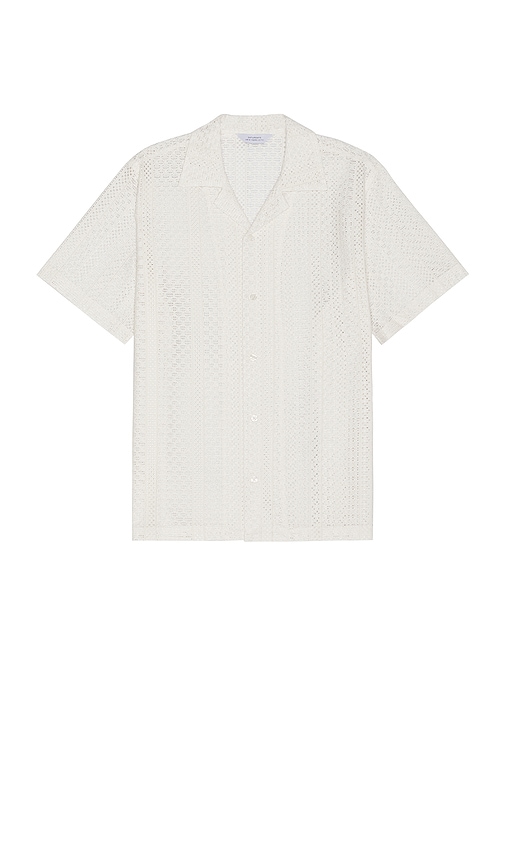 Shop Saturdays Surf Nyc Canty Cotton Lace Shirt In 象牙白