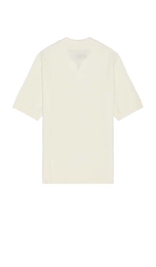 Shop Saturdays Surf Nyc Alex Merino Wool Open Placket Polo In Ivory