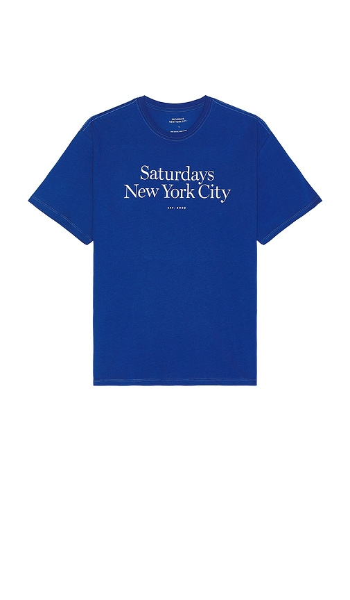 Shop Saturdays Surf Nyc Miller Standard Short Sleeve Tee In Limoges