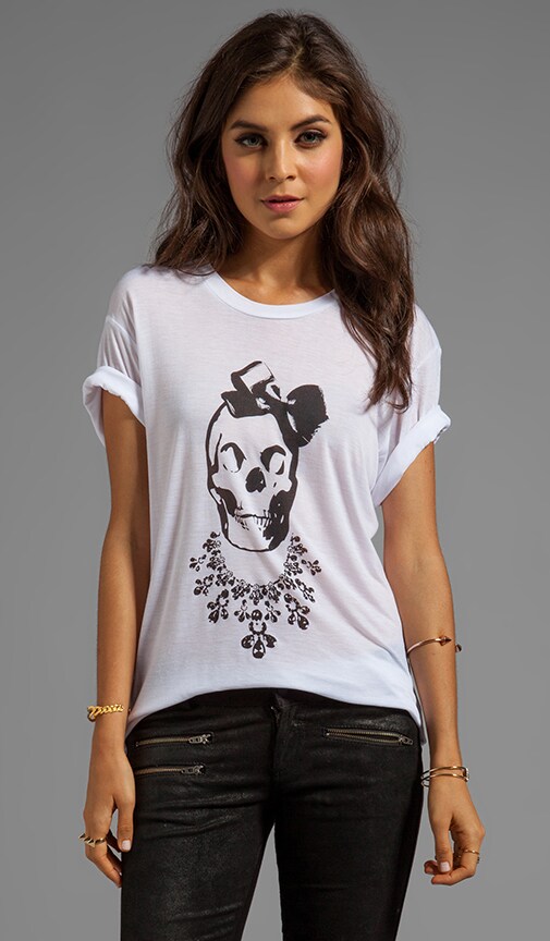 Bow Skull Short Sleeve Tee