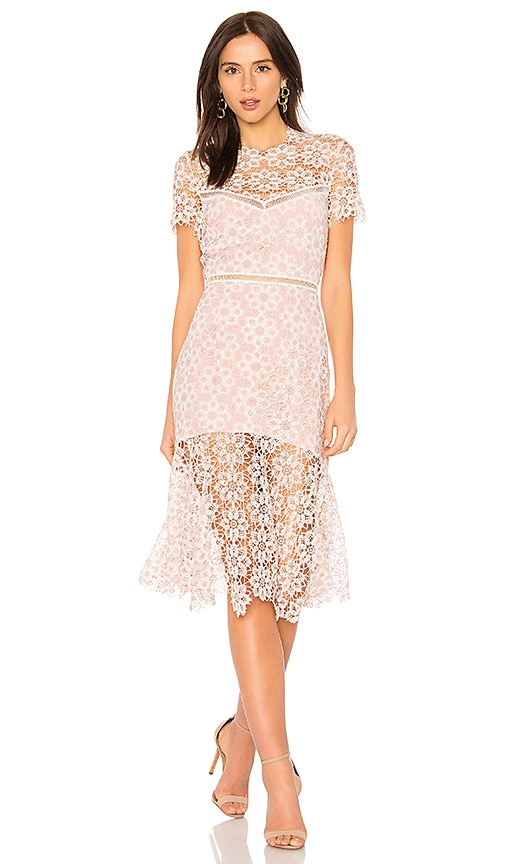 SAYLOR Lillie Dress in Ivory & Blush | REVOLVE