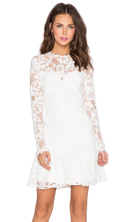 SAYLOR Kaleigh Dress in White | REVOLVE