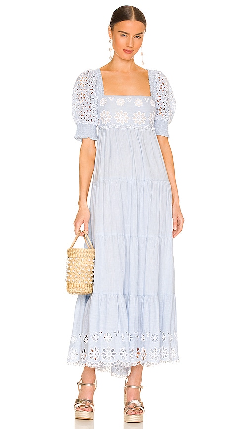 Saylor Rubie Dress In Baby Blue | ModeSens