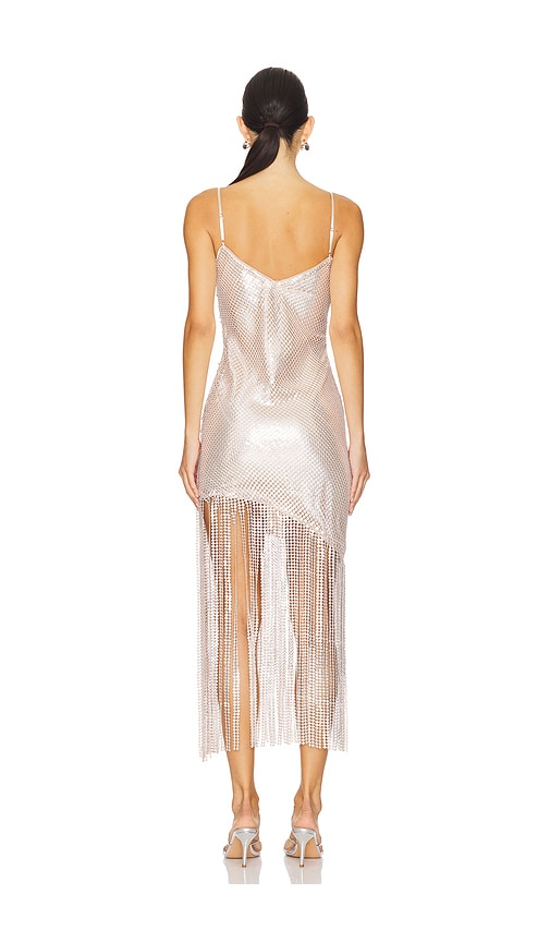  Saylor Kleid Lillie In Metallic Silver. Größe S. Also In M, L. 