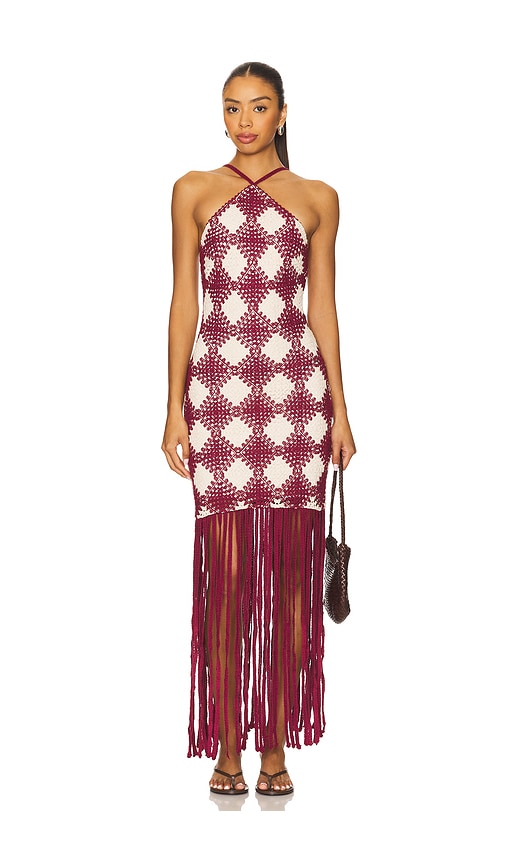 Dragana Dress in Burgundy. - size XS (also in L, M, S)