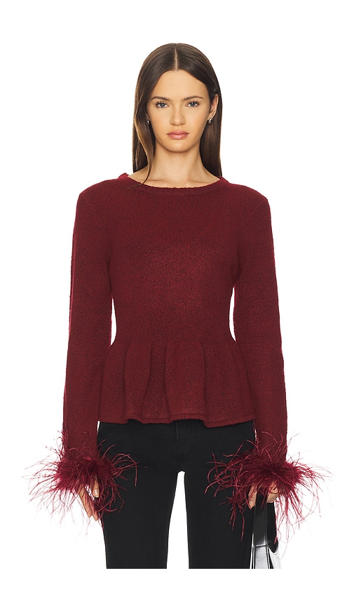 Saylor Jovi Sweater In Burgundy