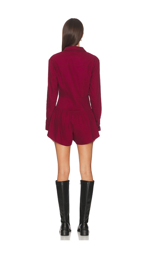  Saylor Rhea Romper In Wine. Size S. Also In Xs. 