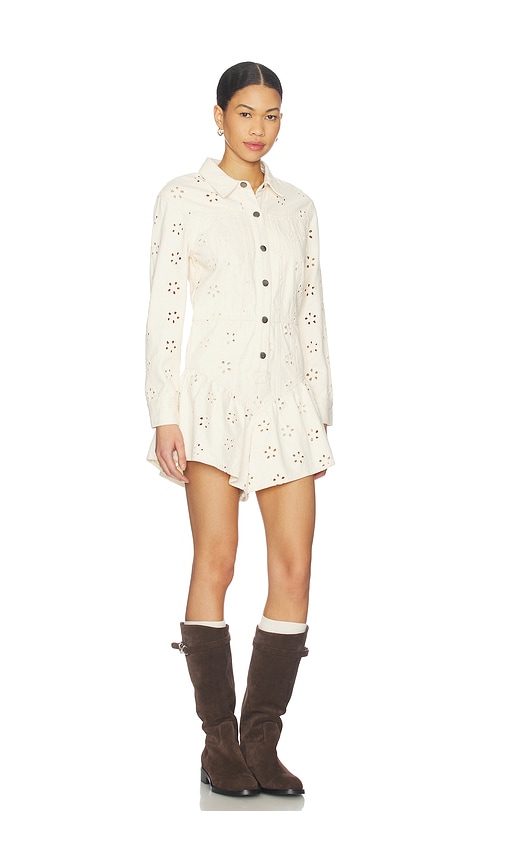  Saylor Rhea Romper In Cream. Size S. Also In Xs, M, L. 