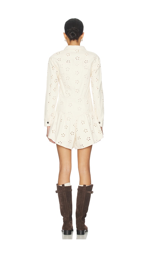  Saylor Rhea Romper In Cream. Size S. Also In Xs, M, L. 