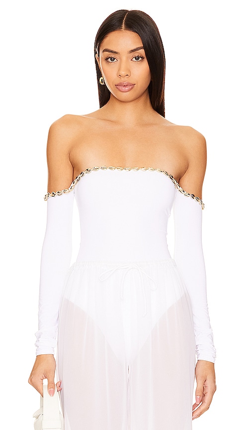 Shop Seashell Jayne Bodysuit In White