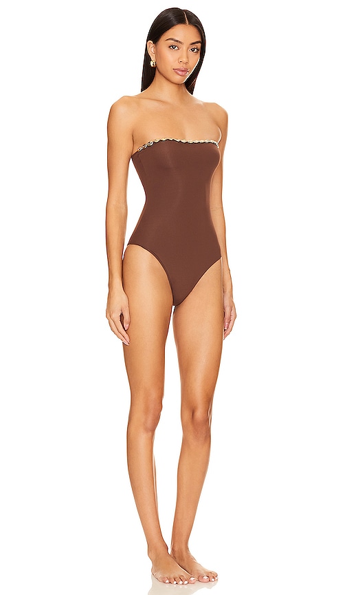 Shop Seashell Nancy One Piece In Cacao