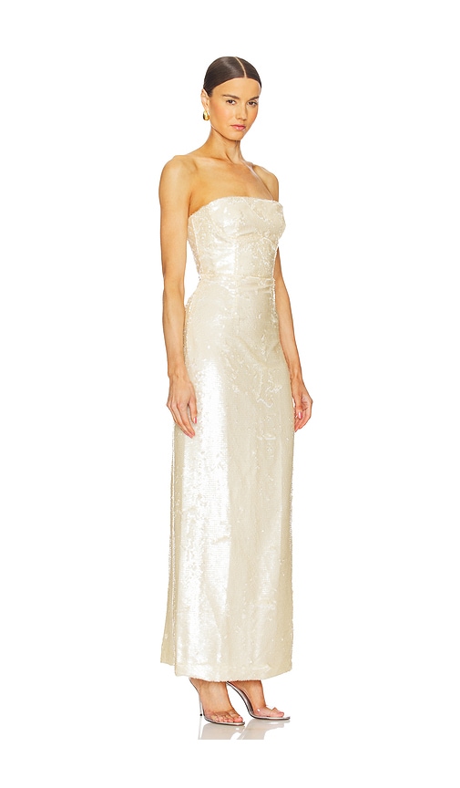  Sabina Musayev Kleid Solance In Ivory. Größe S. Also In M, L. 