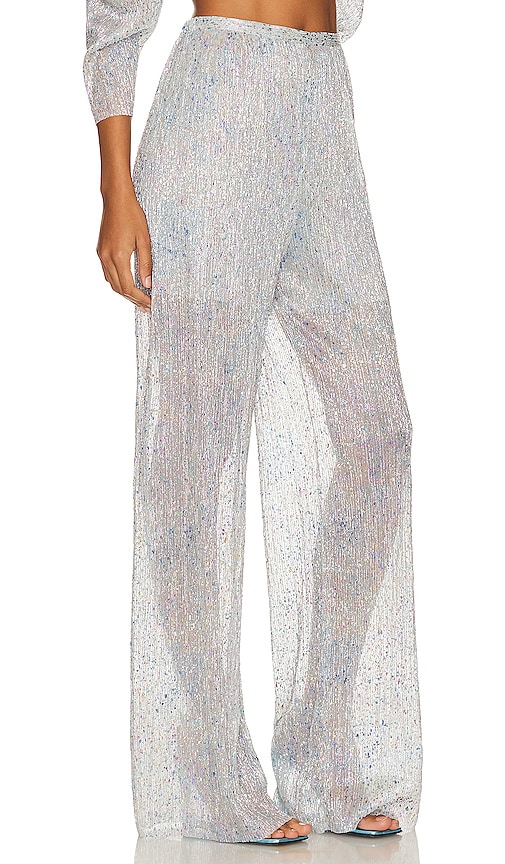 Shop Sabina Musayev Funk Pant In Silver