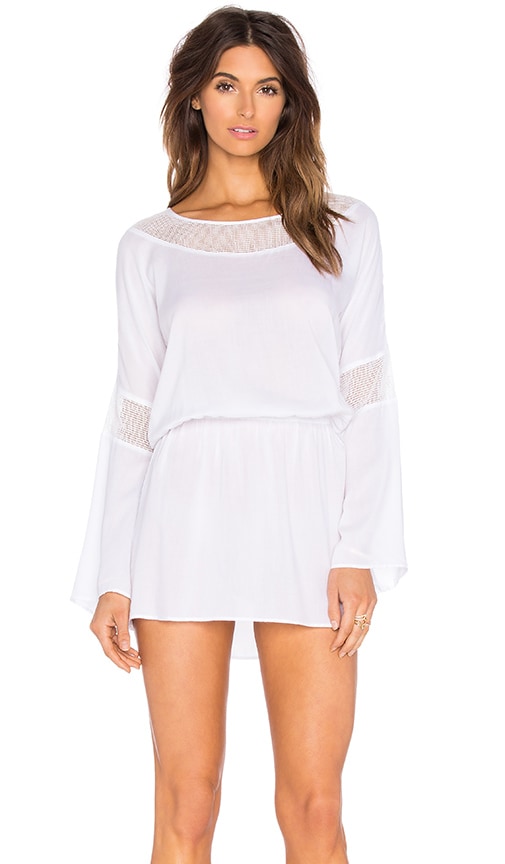 SOFIA by ViX Lulu Mini Dress in Solid White | REVOLVE