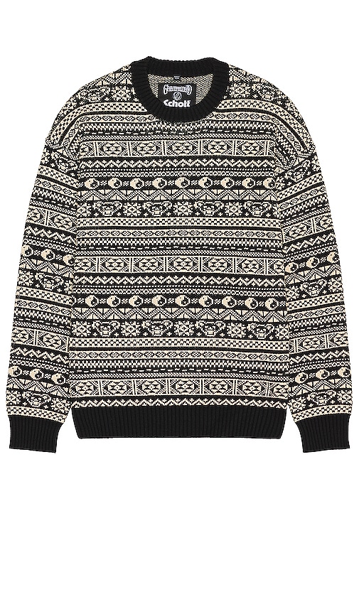 SCHOTT NYC X GRATEFUL DEAD DANCING BEAR CREWNECK FAIRISLE