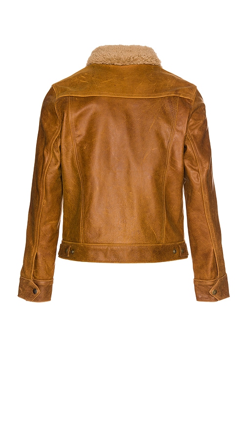 Schott Waxy Vintage Buffalo Trucker In Sycamore