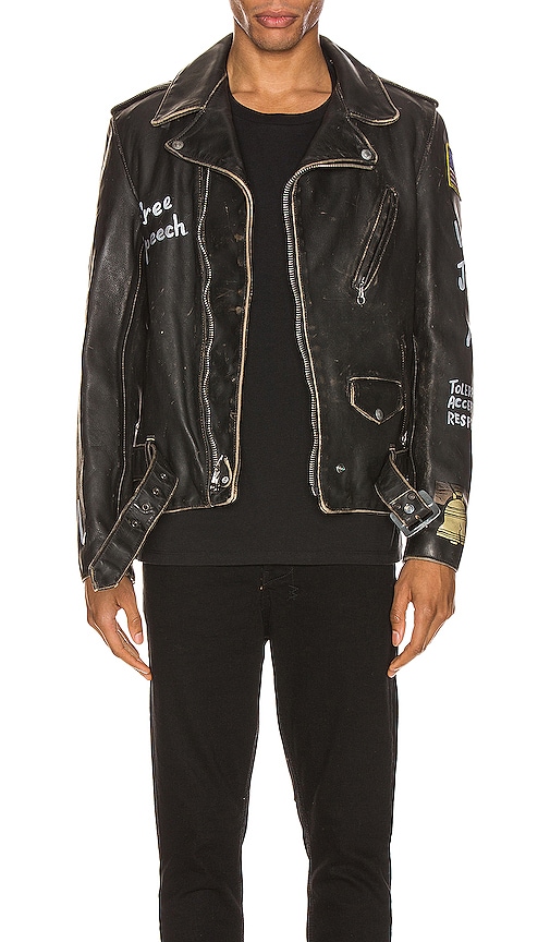 PER74 Hand Painted Vintage Perfecto Jacket