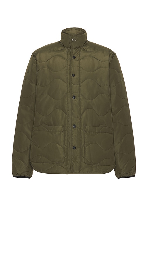 Shop Schott Military Down Jacket In 올리브