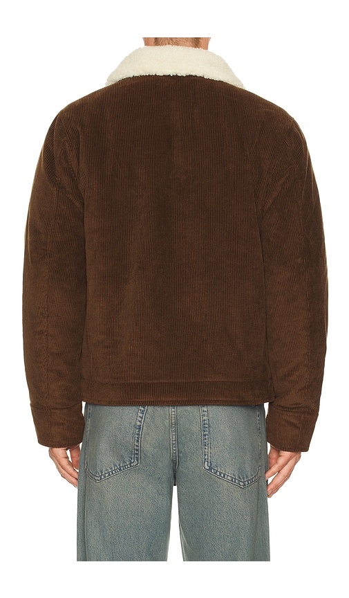 Schott Corduroy Delivery Jacket In Brown