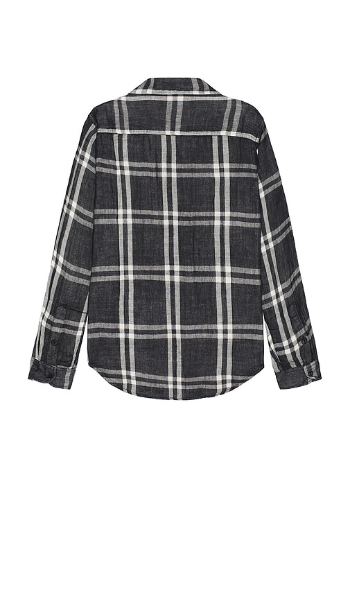 Shop Schott Double Weave Plaid Work Shirt In 블랙