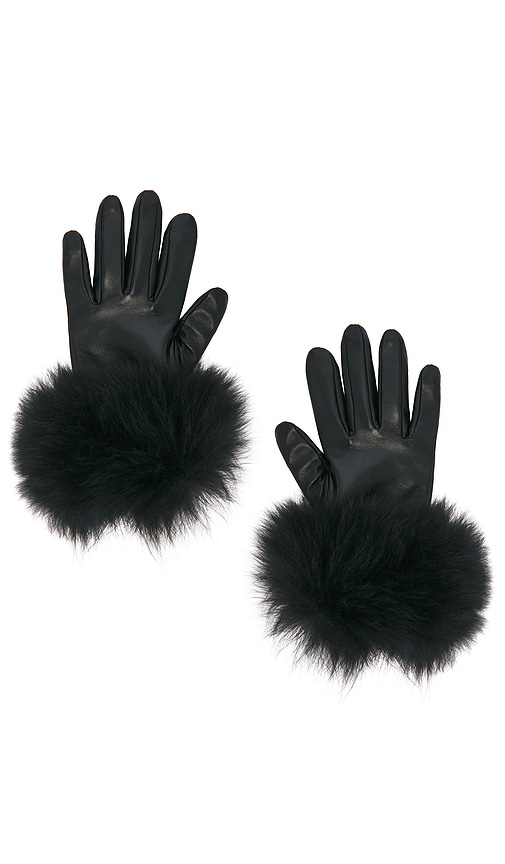 Susanna Chow Dawson Leather Gloves In Black