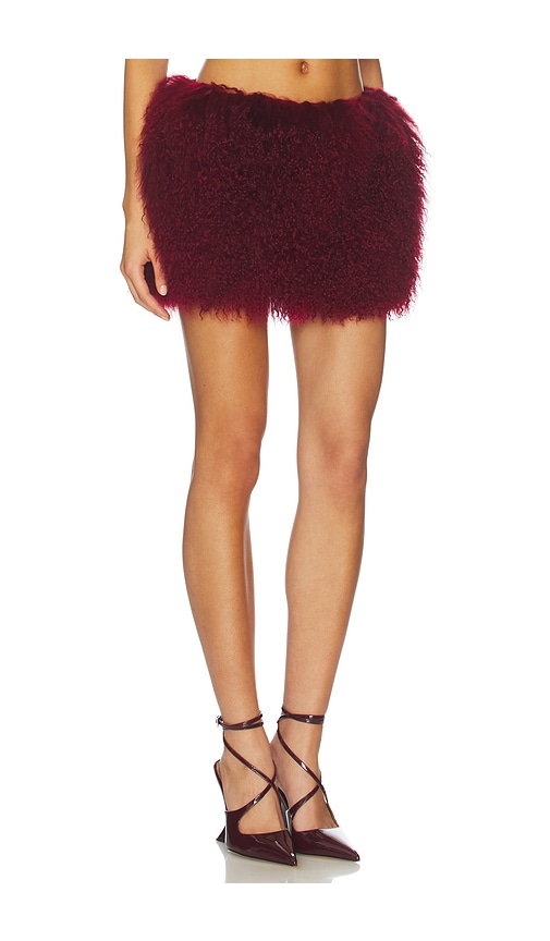 Susanna Chow Carrie Skirt In Burgundy