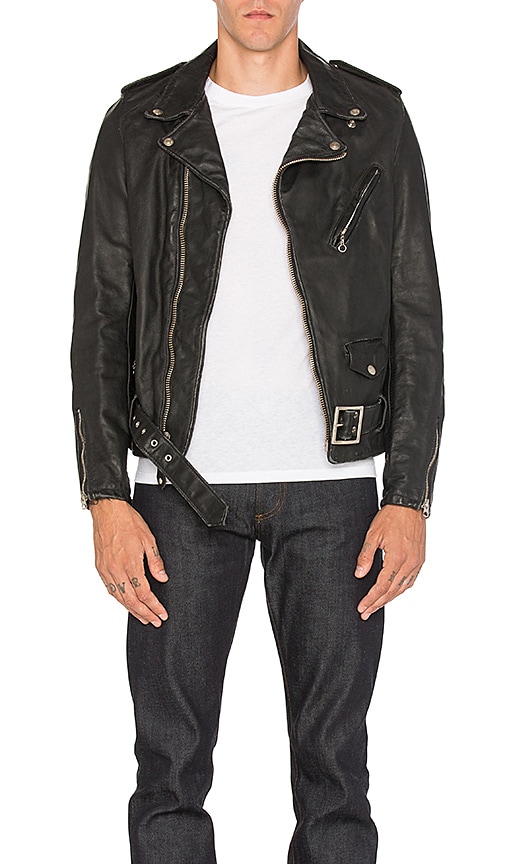 In Black Jacket Schott Vintage Moto Fit Revolve xBBqgpRSw