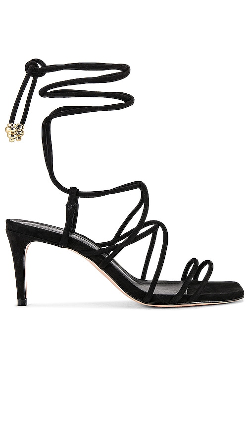 Schutz Magdalena Mid Sandal in Black
