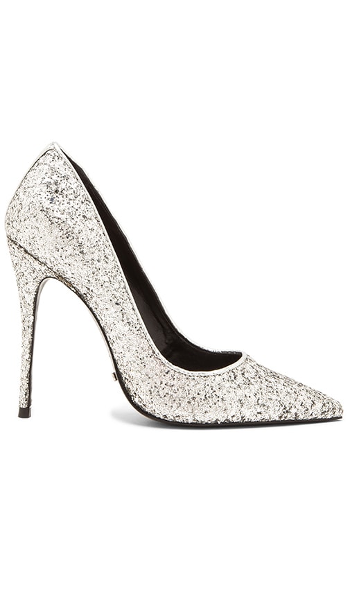 schutz silver heels