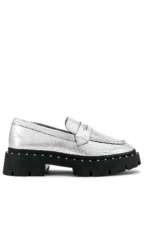 COACH®  Leah Loafer In Silver Metallic