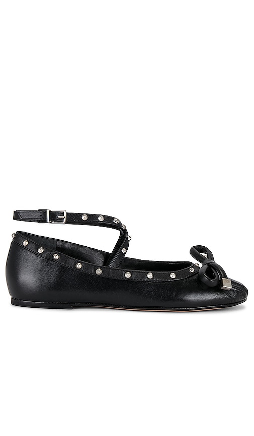 Schutz Larissa Flat in Black