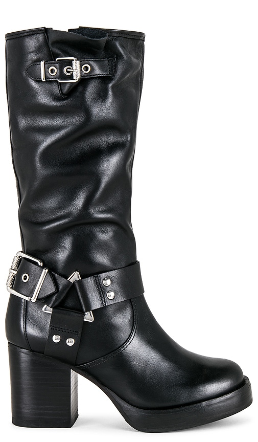 Schutz Kiara Block Boot in Black