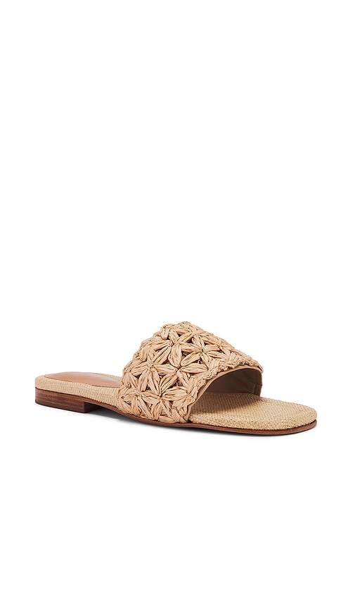 Shop Schutz Ayla Straw Sandal In Perla