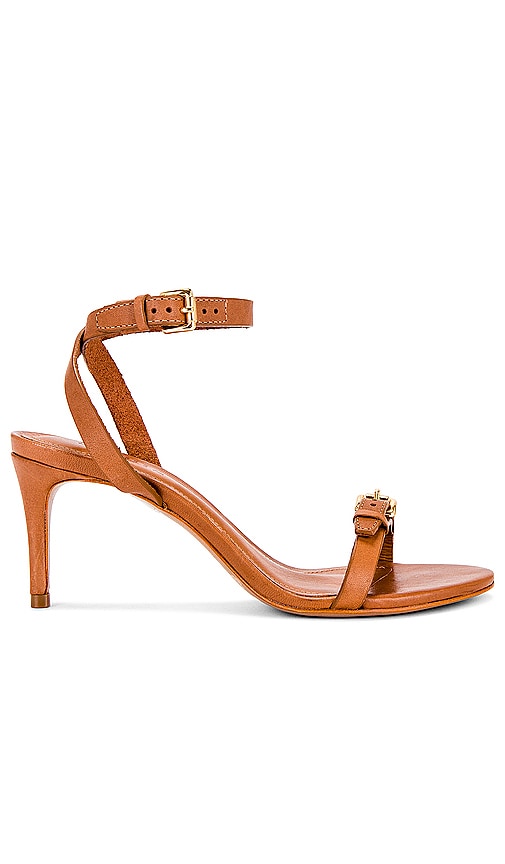 Schutz Aurora Mid Sandal in Brown