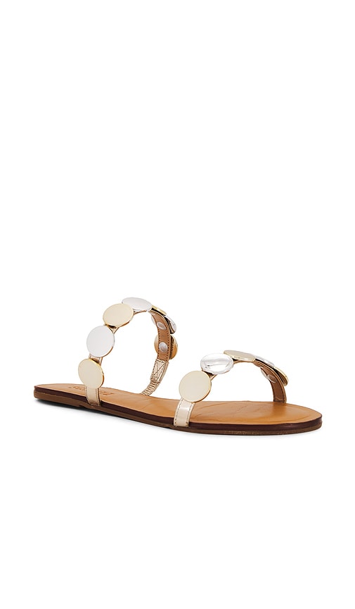 Shop Schutz Acacia Sandal In 普拉廷白铜色