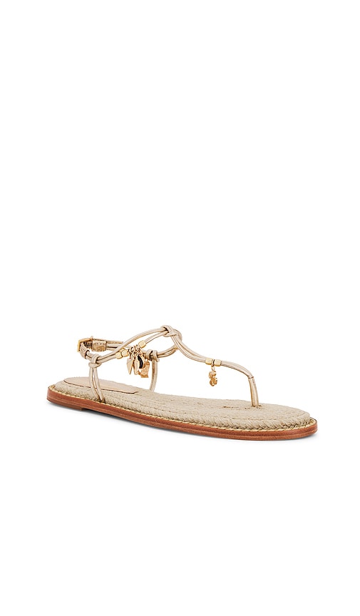 Shop Schutz Mitchel Sandal In 普拉廷白铜色