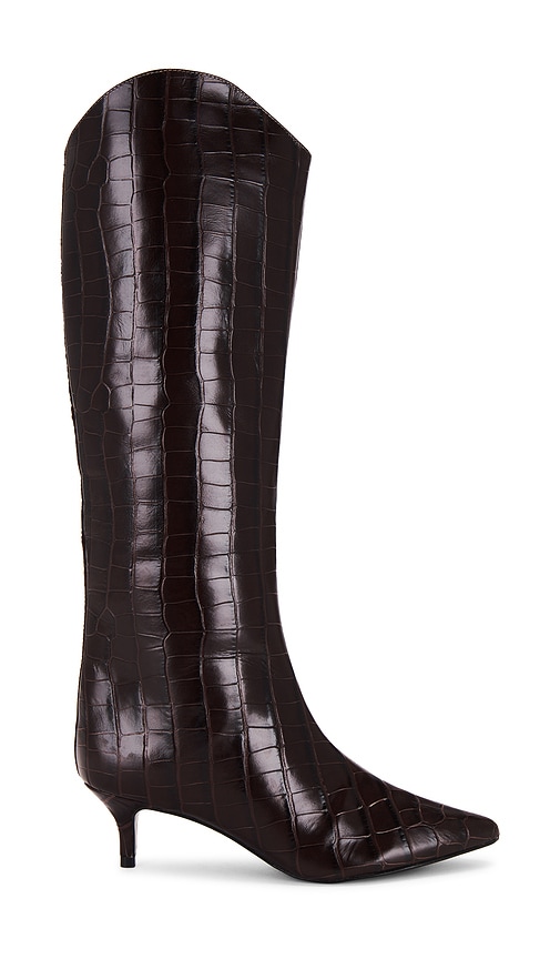 Shop Schutz Maryana Low Boot In Chocolate