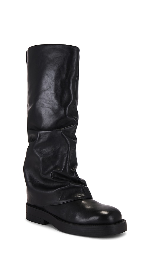 Schutz Keira Up Cloak Boots In Black